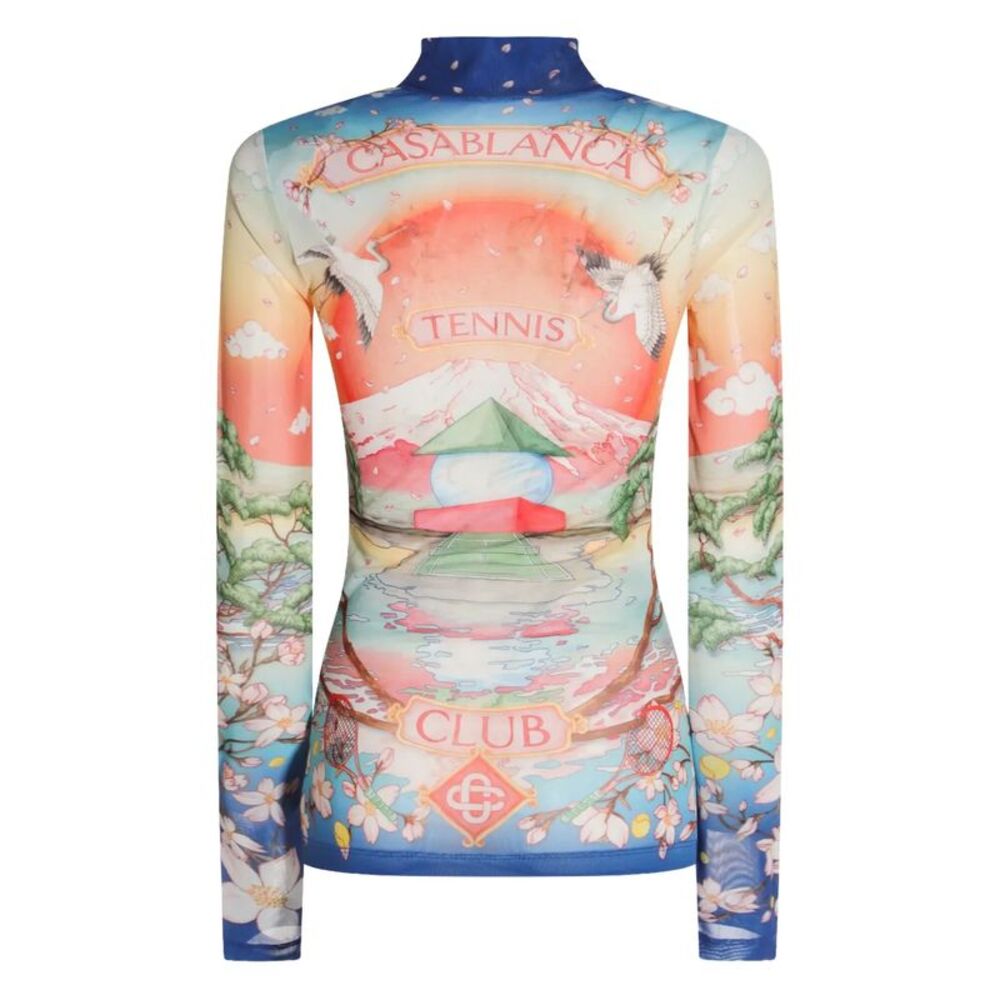 Casablanca Women Long-Sleeved Top With Graphic Print - Picture 2 of 4